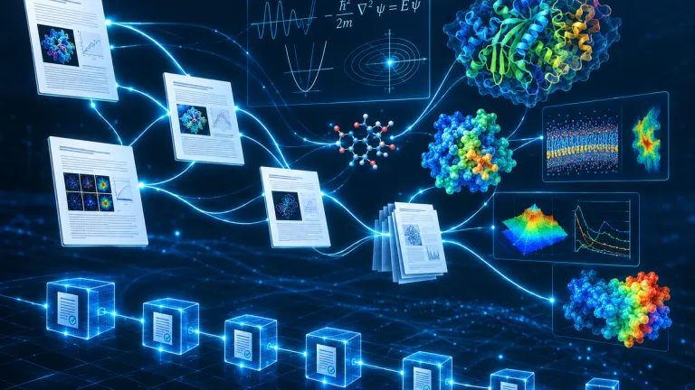 Benchmark BioPhys-Bridge: propojení vědeckých článků s fyzikálními rovnicemi a biologickými strukturami