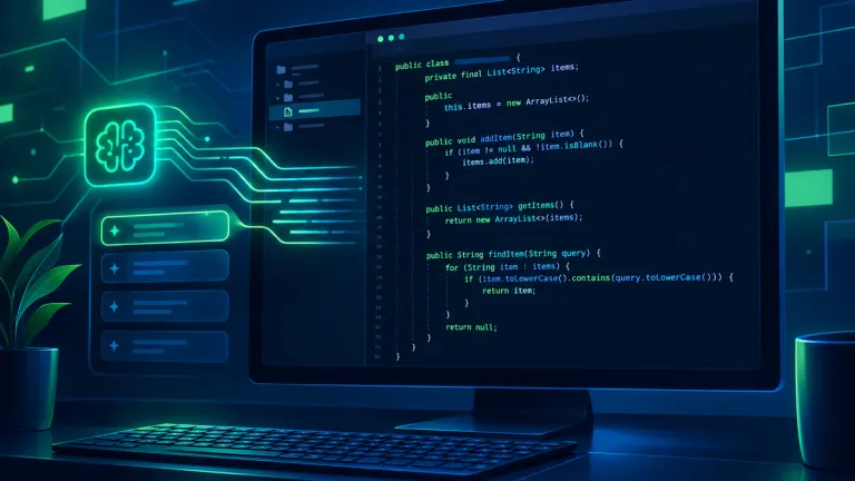 GitHub Copilot píše kód v editoru