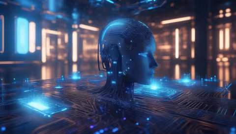 Ilustrace umělé inteligence – neuronová síť