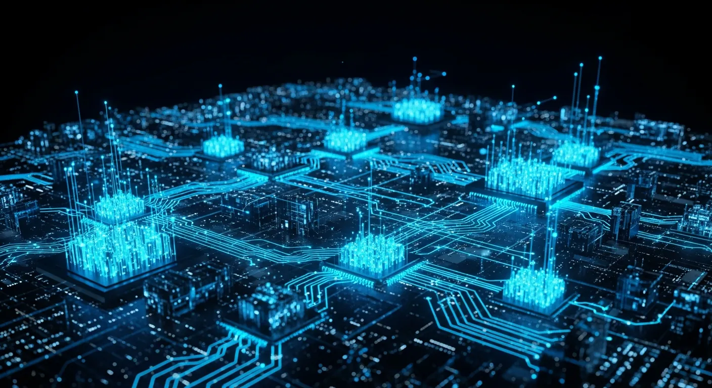 AI chip architecture visualization